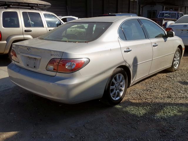 JTHBF30G320030679 - 2002 LEXUS ES 300 BEIGE photo 4