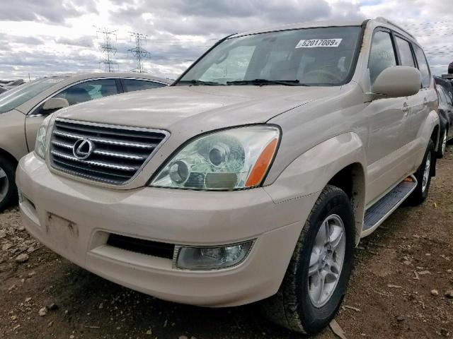 JTJBT20X830004422 - 2003 LEXUS GX 470 BEIGE photo 2