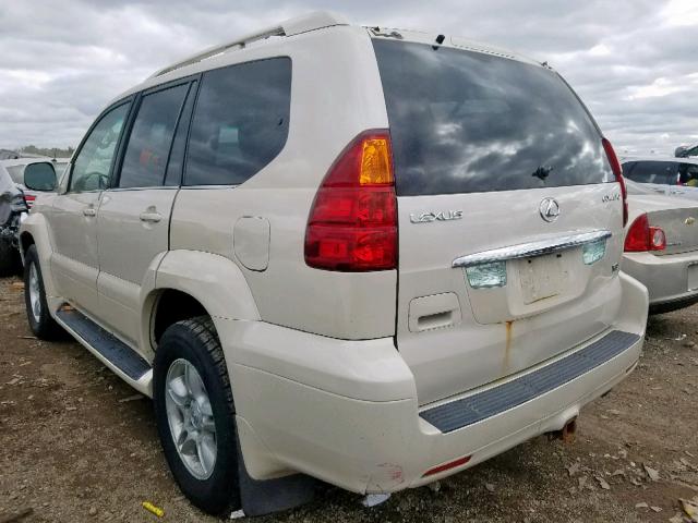 JTJBT20X830004422 - 2003 LEXUS GX 470 BEIGE photo 3