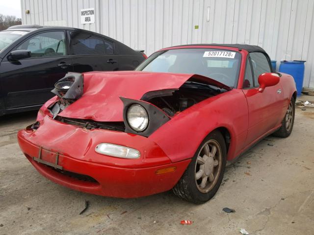 JM1NA3515P0407134 - 1993 MAZDA MX-5 MIATA RED photo 2