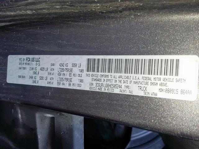 3C6URVJG6HE505244 - 2017 RAM PROMASTER 灰色 照片 10