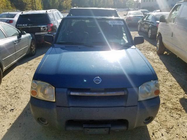 1N6ED29Y02C310520 - 2002 NISSAN FRONTIER C BLUE photo 9