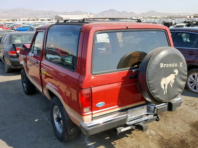 1FMCU14T4JUD96810 - 1988 FORD BRONCO II RED photo 3
