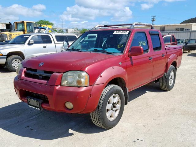 1N6ED27T83C466376 - 2003 NISSAN FRONTIER C RED photo 2