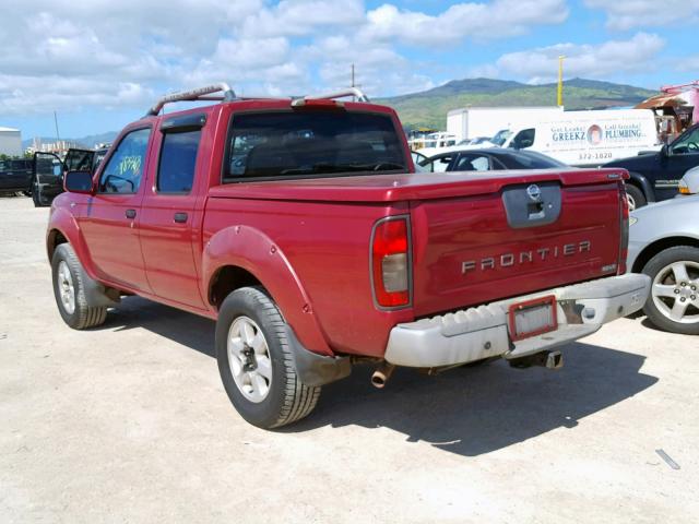 1N6ED27T83C466376 - 2003 NISSAN FRONTIER C RED photo 3