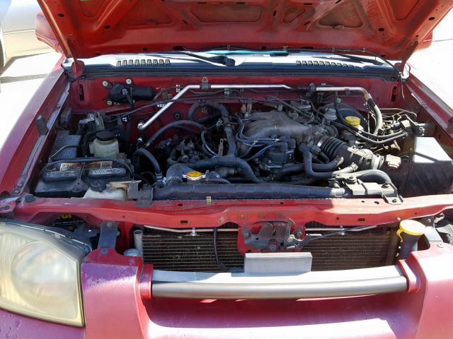 1N6ED27T83C466376 - 2003 NISSAN FRONTIER C RED photo 7