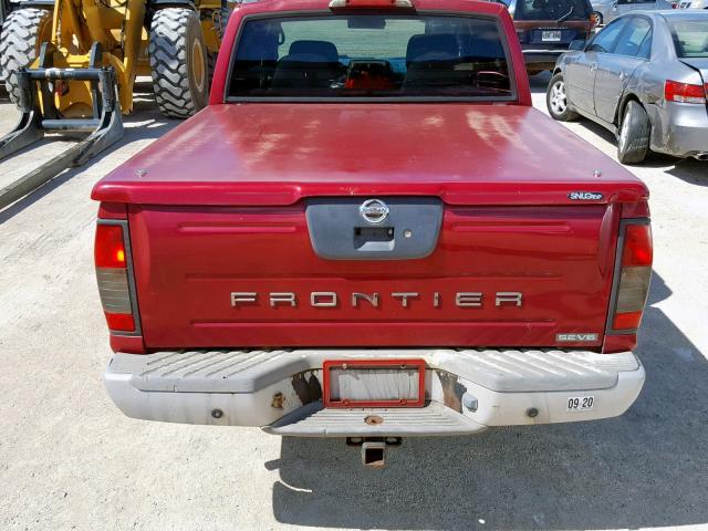 1N6ED27T83C466376 - 2003 NISSAN FRONTIER C RED photo 9