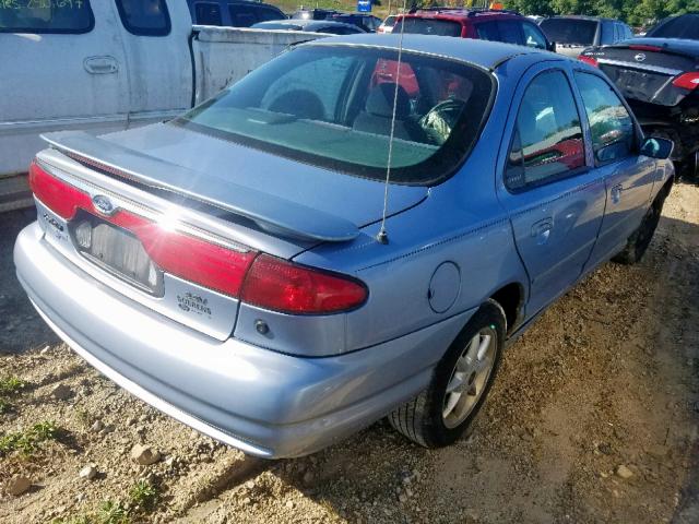 1FAFP66L9WK214501 - 1998 FORD CONTOUR LX BLUE photo 4