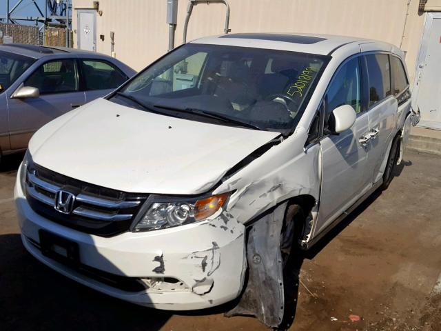 5FNRL5H64FB065657 - 2015 HONDA ODYSSEY EX WHITE photo 2