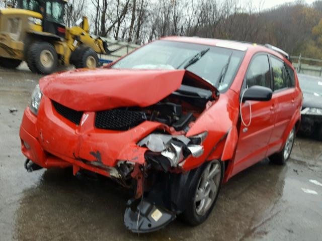 5Y2SL62844Z417242 - 2004 PONTIAC VIBE RED photo 2