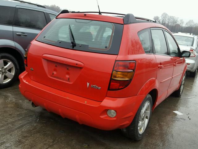 5Y2SL62844Z417242 - 2004 PONTIAC VIBE RED photo 4