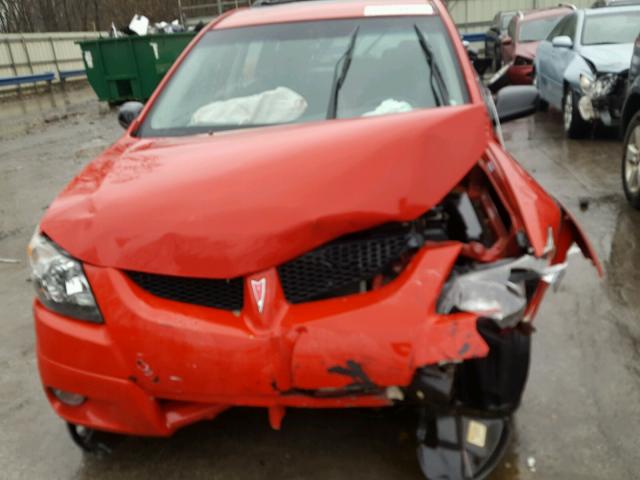 5Y2SL62844Z417242 - 2004 PONTIAC VIBE RED photo 7