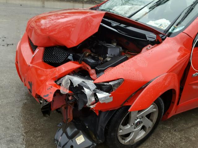 5Y2SL62844Z417242 - 2004 PONTIAC VIBE RED photo 9