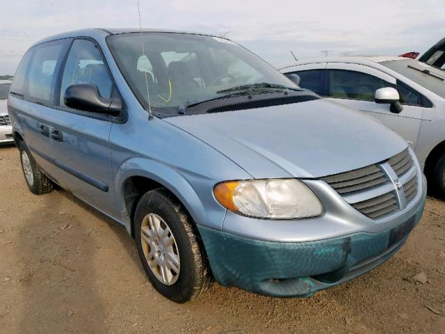 1D4GP25B95B101648 - 2005 DODGE CARAVAN SE BLUE photo 1