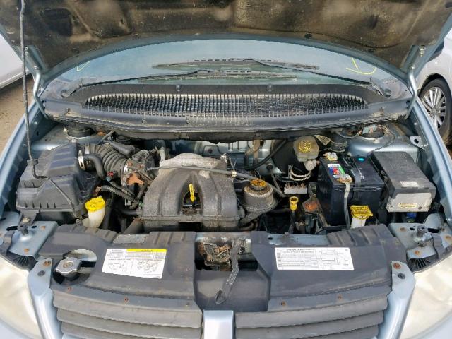 1D4GP25B95B101648 - 2005 DODGE CARAVAN SE BLUE photo 7