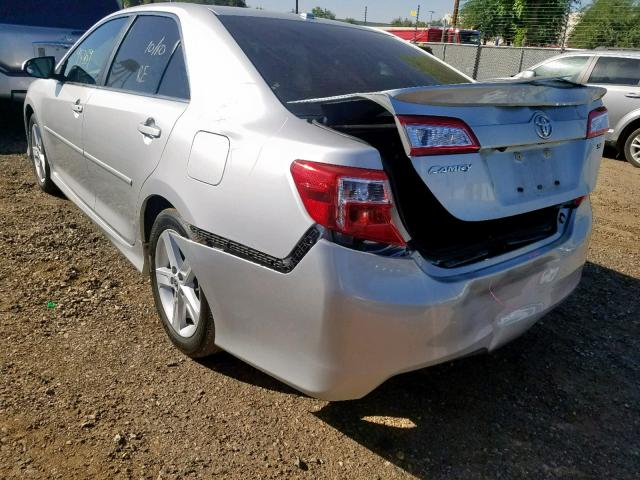 4T1BF1FK9CU120779 - 2012 TOYOTA CAMRY BASE SILVER photo 3