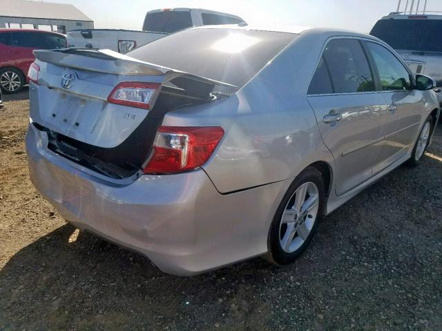 4T1BF1FK9CU120779 - 2012 TOYOTA CAMRY BASE SILVER photo 4