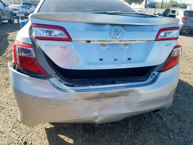 4T1BF1FK9CU120779 - 2012 TOYOTA CAMRY BASE SILVER photo 9