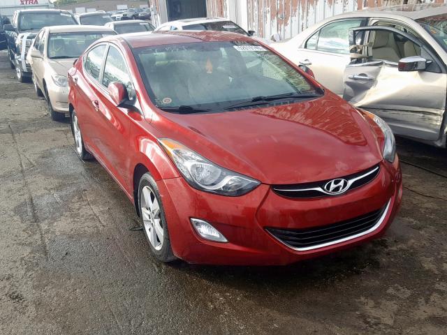 5NPDH4AE5DH256106 - 2013 HYUNDAI ELANTRA GL RED photo 1