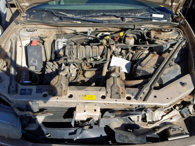 1G2WP52K71F265857 - 2001 PONTIAC GRAND PRIX GOLD photo 7