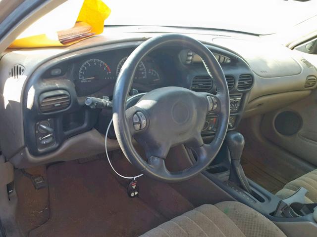 1G2WP52K71F265857 - 2001 PONTIAC GRAND PRIX GOLD photo 9