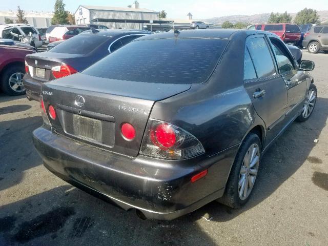 JTHBD192820035281 - 2002 LEXUS IS 300 BLACK photo 4