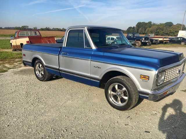 CE141J612389 - 1971 CHEVROLET C-10 BLUE photo 1