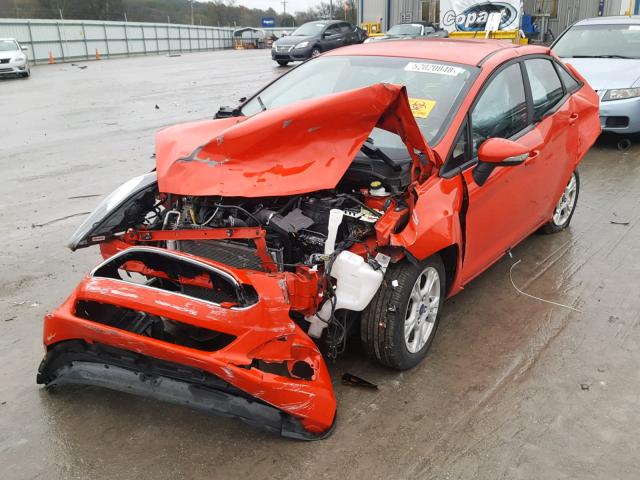 3FADP4BJXFM219280 - 2015 FORD FIESTA SE RED photo 2