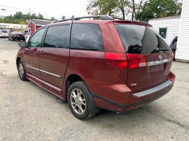 5TDZA22C75S366257 - 2005 TOYOTA SIENNA XLE RED photo 5