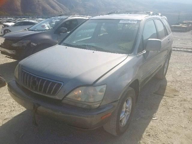 JTJGF10U310095495 - 2001 LEXUS RX 300 GRAY photo 2