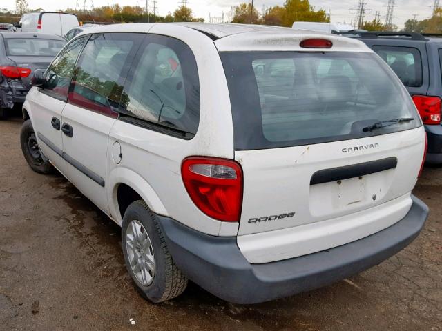 1D4GP25B17B228526 - 2007 DODGE CARAVAN SE WHITE photo 3