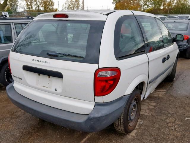 1D4GP25B17B228526 - 2007 DODGE CARAVAN SE WHITE photo 4