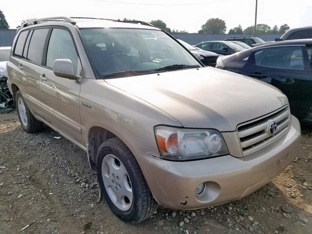 JTEEP21A050096459 - 2005 TOYOTA HIGHLANDER GOLD photo 1