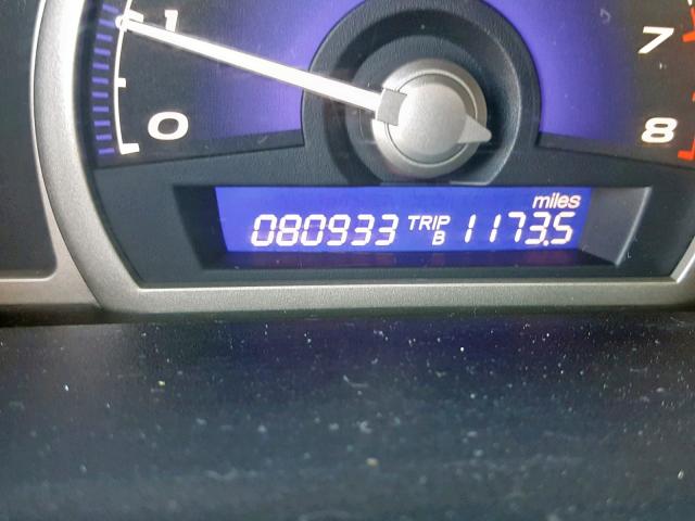 2HGFA1F60AH312441 - 2010 HONDA CIVIC LX-S Grafit foto 8