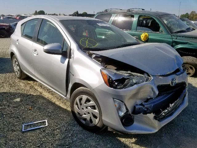 JTDKDTB39F1100428 - 2015 TOYOTA PRIUS C SILVER photo 1