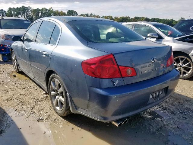 JNKCV51E66M504820 - 2006 INFINITI G35 BLUE photo 3