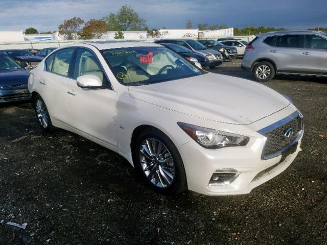 JN1EV7AR9KM550065 - 2019 INFINITI Q50 LUXE WHITE photo 1