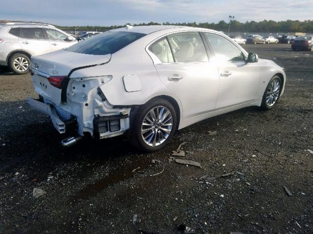 JN1EV7AR9KM550065 - 2019 INFINITI Q50 LUXE WHITE photo 4