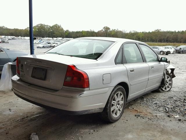 YV1TS59H641379173 - 2004 VOLVO S80 2.5T SILVER photo 4