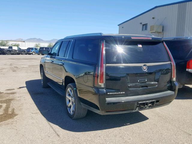 1GYS3HKJ5FR220964 - 2015 CADILLAC ESCALADE E BLACK photo 3