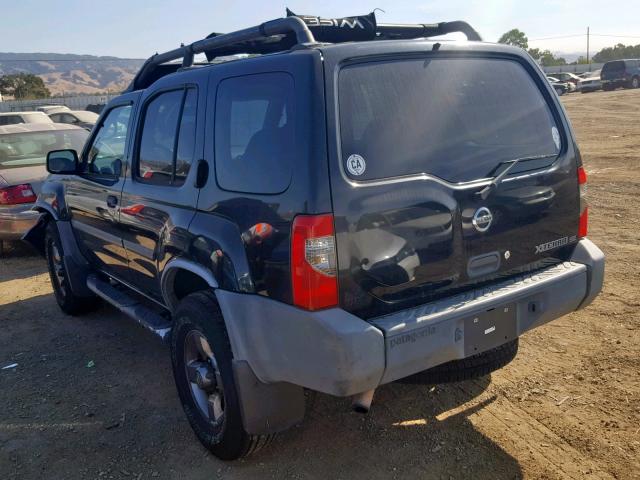 5N1ED28T43C692458 - 2003 NISSAN XTERRA XE BLACK photo 3