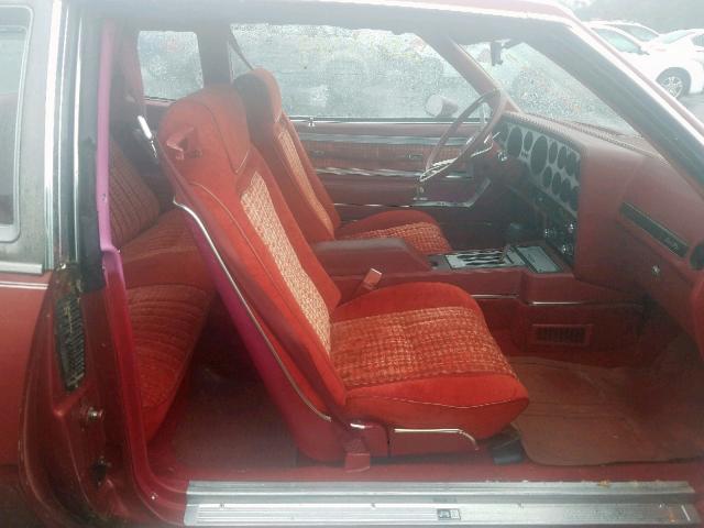 2H37W92505573 - 1979 PONTIAC GRAND PRIX Бордовый фото 5