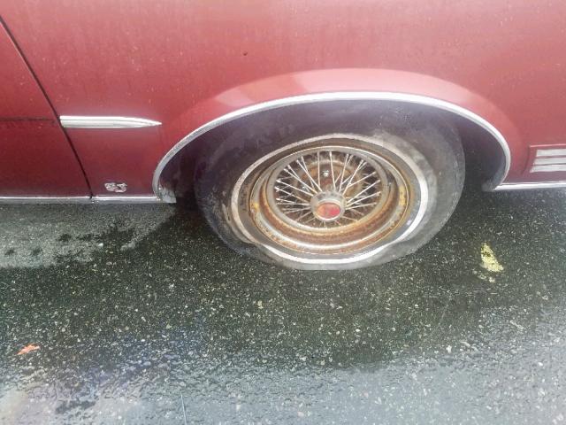 2H37W92505573 - 1979 PONTIAC GRAND PRIX Бордовый фото 9