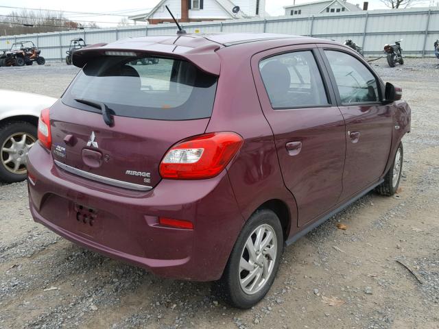 ML32A4HJ3JH002468 - 2018 MITSUBISHI MIRAGE SE PURPLE photo 4