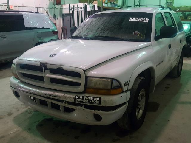 1B4HR28Z9XF518345 - 1999 DODGE DURANGO WHITE photo 2