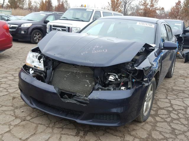 1B3BD1FBXBN535033 - 2011 DODGE AVENGER MA BLUE photo 2