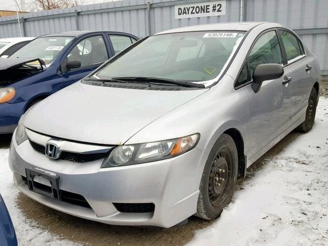 2HGFA16259H105231 - 2009 HONDA CIVIC DX SILVER photo 2