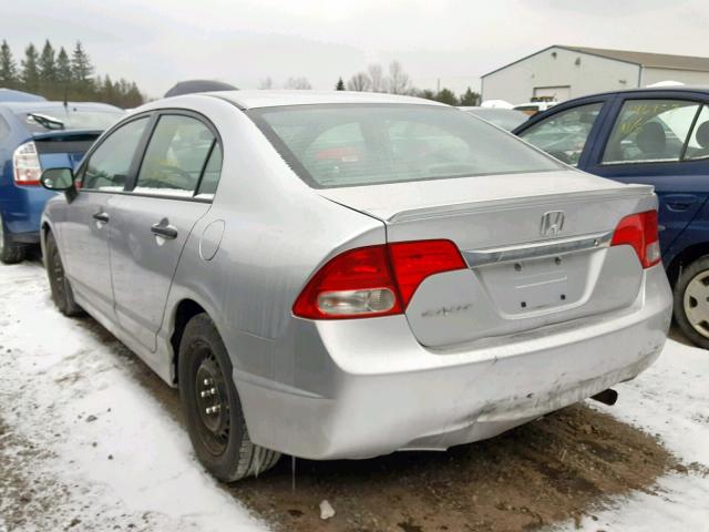 2HGFA16259H105231 - 2009 HONDA CIVIC DX SILVER photo 3