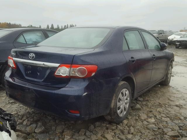 2T1BU4EE6BC586639 - 2011 TOYOTA COROLLA BA BLUE photo 4