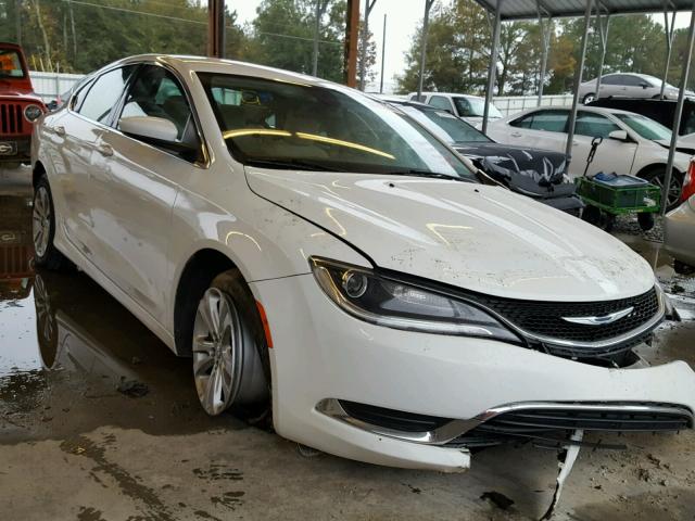 1C3CCCAB8FN724086 - 2015 CHRYSLER 200 LIMITE WHITE photo 1